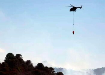 Cayó un helicóptero hidrante que combatía los incendios forestales en el sur: dos muertos