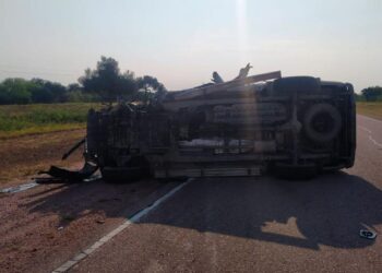 Siniestro vial entre camioneta y camión sobre ruta N34