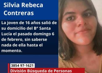 Intensa búsqueda de una menor del barrio Santa Lucía