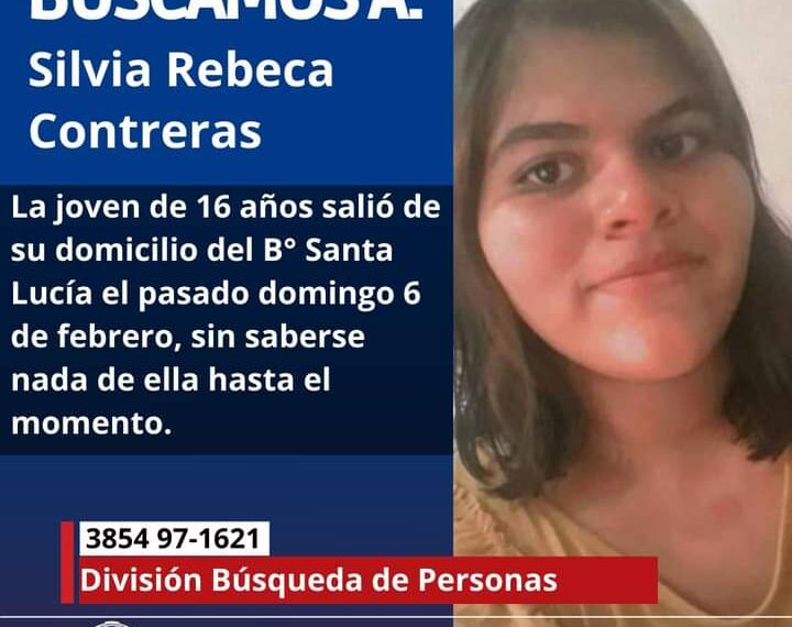 Intensa búsqueda de una menor del barrio Santa Lucía
