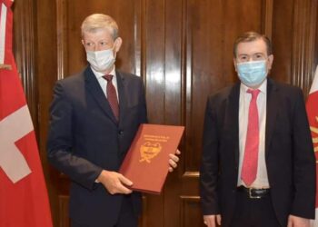 Embajador de suiza fue recibido por el Gobernador en casa de Gobierno