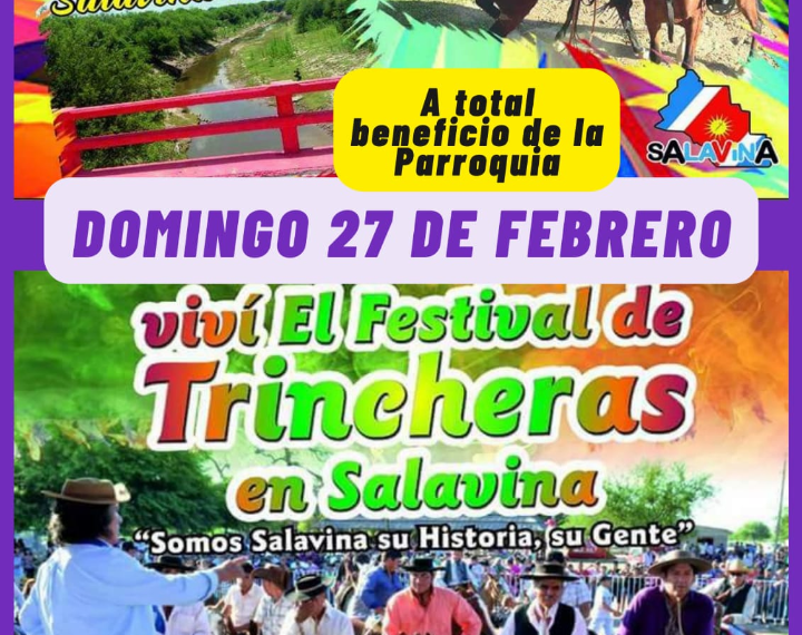 La Comisión de Villa Salavina dió a conocer la cartelera para el Festival de las Trincheras Salavineras