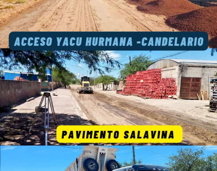 Continúan con el trabajo de obras públicas en Villa Salavina