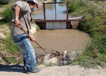 RECURSOS HÍDRICOS TRABAJANDO EN EL CANAL DEL ALTO PARA GARANTIZAR EL ABASTECIMIENTO DE AGUA A LOS TELARES
