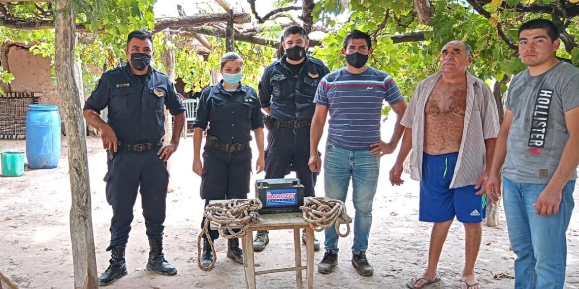 Policía de la Comisaría comunitaria N° 39 Los Telares logro recuperar bienes de un vecino del Pje. Rubia Paso