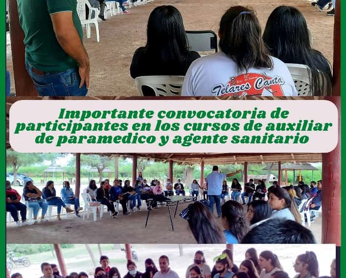 Inicio con éxito los cursos de Agente Sanitario y Auxiliar Paramédico en Villa Salavina