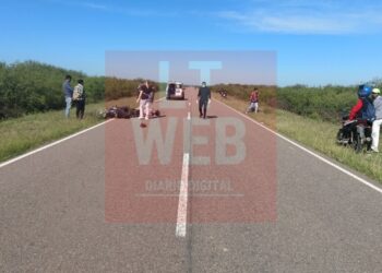 Fatal desenlace sufrió un motocicleta sobre Ruta 92 en el Departamento Salavina