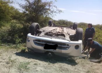 Un conductor de la vecina provincia de Córdoba sufrió un accidente de tránsito al esquivar unos animales en la Ruta 92