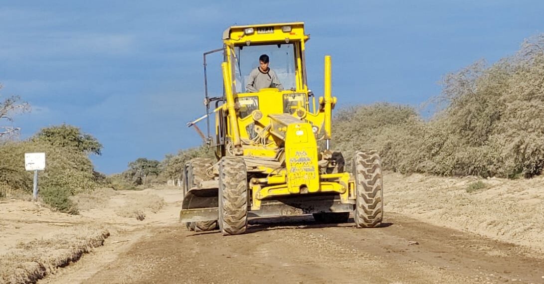 La Municipalidad de Los Telares sigue trabajando en la reparación de caminos vecinales