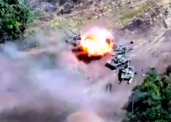 Certero ataque del ejército de Ucrania destruyó nueve tanques de guerra rusos