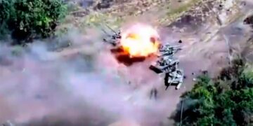 Certero ataque del ejército de Ucrania destruyó nueve tanques de guerra rusos
