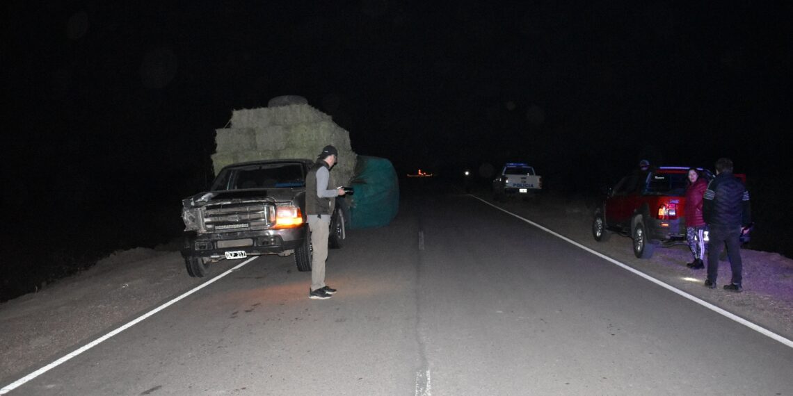 Una vaca provocó accidente en la ruta Nº 92 cerca del Pje. Saladillo del Rosario