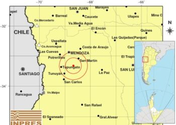 Sismo con epicentro en MENDOZA