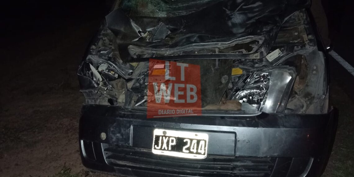 Dos personas resultaron ilesas luego de colisionar con su automóvil un yeguarizo en la Ruta 92