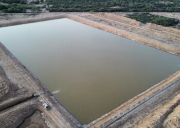 El Municipio de Los Telares puso en funcionamiento la nueva represa a modo de prueba