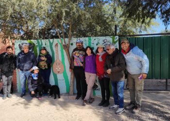 Finalizó con éxito el sacha encuentro de murales internacional en Salavina