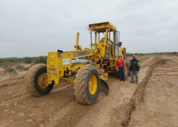 La Intendente Municipal de Los Telares supervisó trabajos en Taco Isla