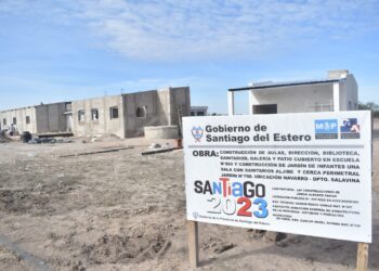 Ampliación, Refacción de la Escuela N° 860 y la construcción de un Jardin de Infantes se llevan a cabo en la Localidad de Navarro Dpto. Salavina