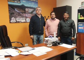 Autoridades Municipales de Villa Salavina y Sabagasta se reunieron con el presidente de Recursos Hídricos