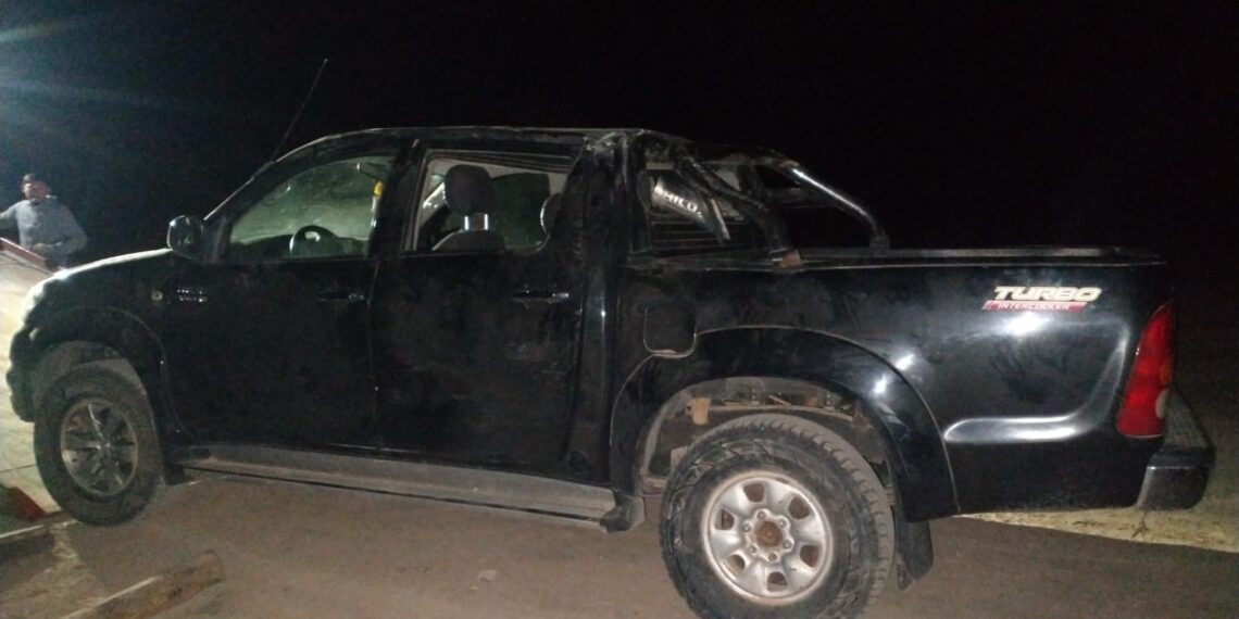 volcó una camioneta que se transportaba un cura y su chófer en la Localidad de Rubia Paso