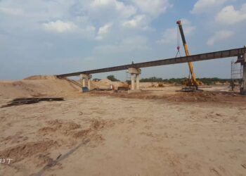 Importante avancé de obra del puente metálico Chinuna Dpto. Salavina