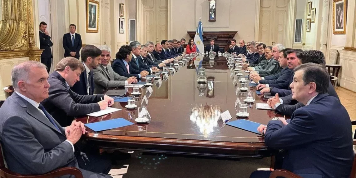 Comenzó la reunión de los gobernadores con el presidente Javier Milei en Casa Rosada