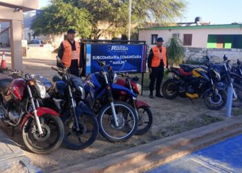 En operativo secuestran ocho motos que tenían impedimento legal para circular