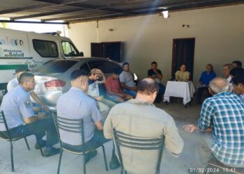La  Intendente Municipal de Los Telares, mantuvo una reunión con carniceros y fuerza policíal para unificar tareas preventivas de trabajo