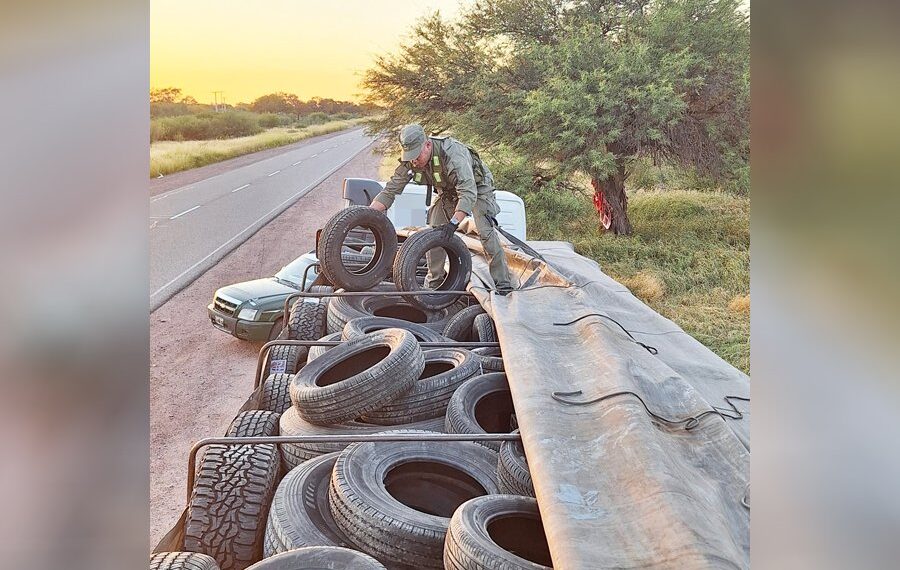 Secuestran más de $ 180.000.000 en cubiertas “ilegales”, en control vial