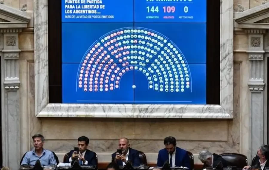 Uno por uno, así votaron los bloques de la Cámara de Diputados la Ley Ómnibus