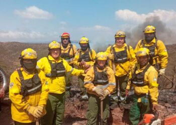 Brigadistas santiagueños se suman a la lucha contra los incendios en Córdoba