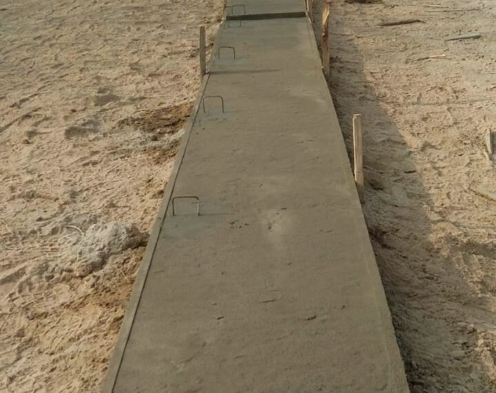 Avanza la obra de Cordón Cuneta: en Villa Salavina