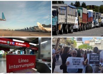 Rige el paro de 24 horas del transporte en rechazo a las políticas de Javier Milei