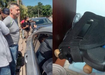 Detuvieron al hombre que amenazó con un arma a un motociclista