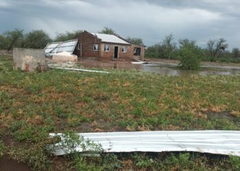 Severa tormenta produjo daños en la Localidad de Rubia Paso Dpto. Salavina