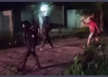 Un sujeto macheteó a un cabo primero en medio de un procedimiento policial
