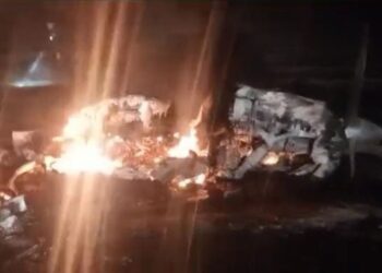 Intenso operativo en Garza: cayó una avioneta, se incendió y testigos vieron a tres hombres huir del lugar