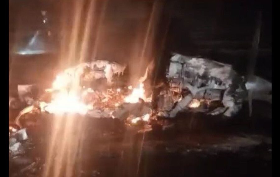 Intenso operativo en Garza: cayó una avioneta, se incendió y testigos vieron a tres hombres huir del lugar