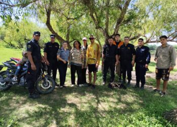 Personal policial rescató a una mujer del cauce del Río Saladillo del Rosario