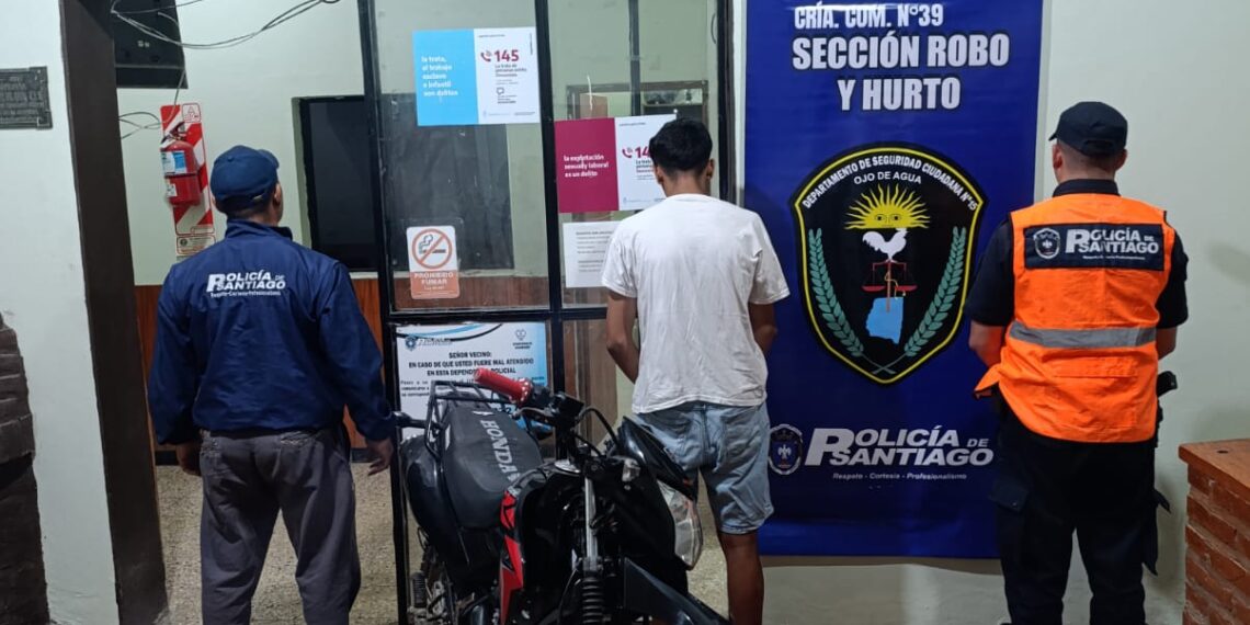 Rápido accionar de la policía de Los Telares logro recuperar una moto que había sido robada