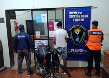 Rápido accionar de la policía de Los Telares logro recuperar una moto que había sido robada