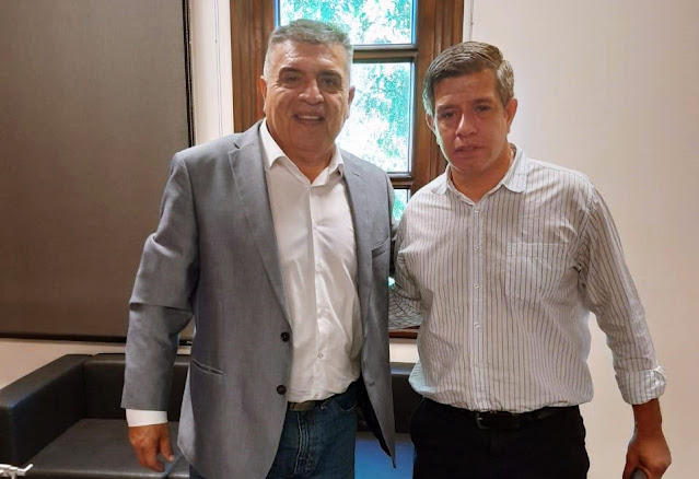 El Comisionado de Villa Salavina se reunió con el Ministro de Obras Públicas.