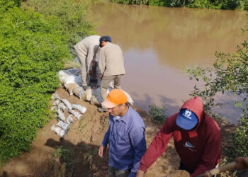 El Gobierno Provincial y Municipio de Salavina trabajan en zonas de bañados del area de Villa Salavina