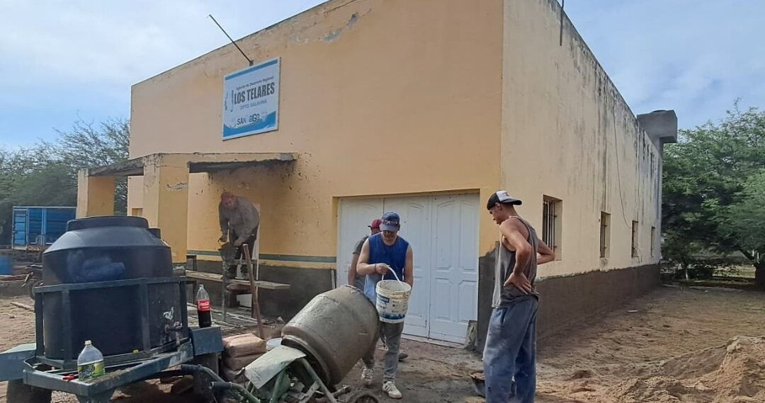 Tras convenio entre Gobierno y Municipio refaccionan la Agencia de Desarrollo Territorial de Los Telares