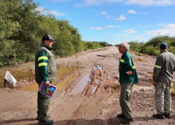 Vialidad realizó inspección en el Camino a Barrancas para su breve reparación.