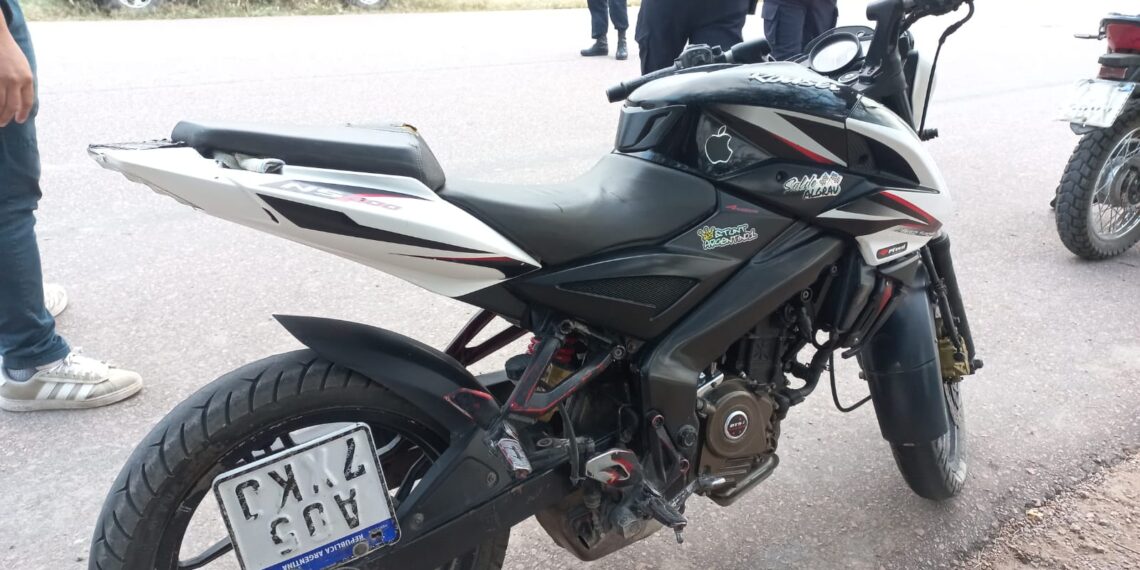 LOS TELARES: En operativo de prevención la policía secuestro una motocicleta con pedido de secuestro