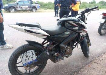 LOS TELARES: En operativo de prevención la policía secuestro una motocicleta con pedido de secuestro