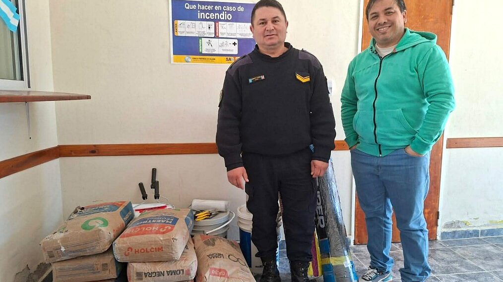 Sol de Julio: aporte municipal de materiales para la Subcomisaría