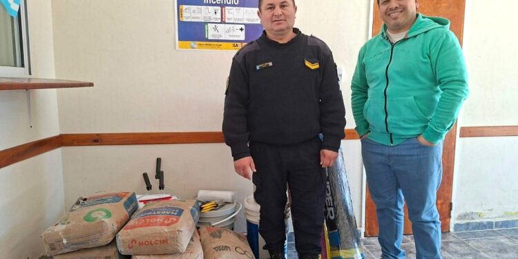 Sol de Julio: aporte municipal de materiales para la Subcomisaría